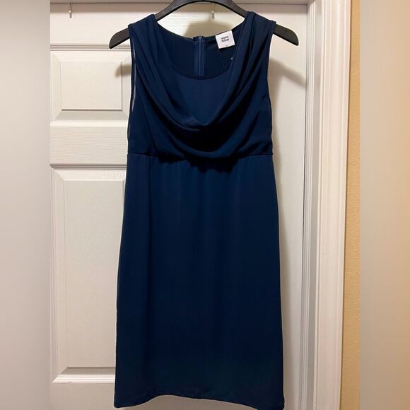 💫 💫 NWT HPX2 🌟 Mama - Licious, Navy Blue dress/sheer overlay,  “M” maternity 💫 💫 - Picture 4 of 7